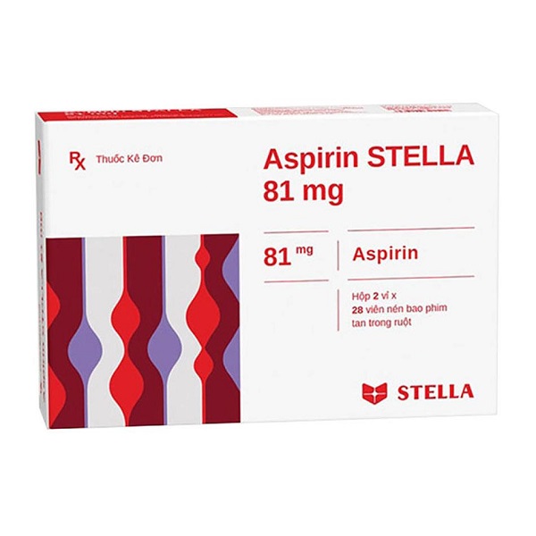 ASPIRIN STELLA 81MG dự phòng nhồi máu cơ tim