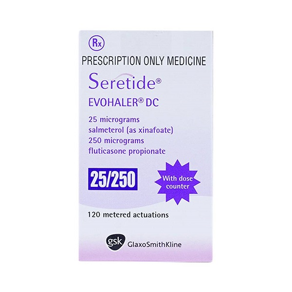 Seretide Evohaler 25/125 hộp 120 liều thuốc xịt khí dung trị hen