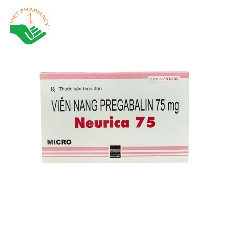 Neurica 75mg - Thuốc điều trị chứng đau thần kinh của Ấn Độ