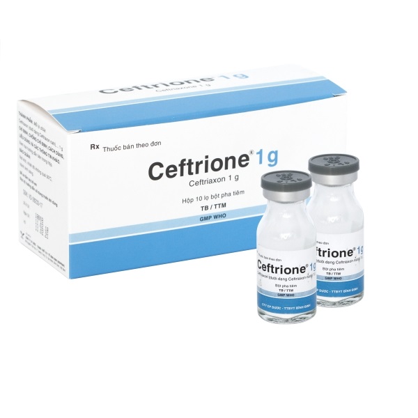 Ceftrione 1g- Thuốc điều trị nhiễm khuẩn hiệu quả