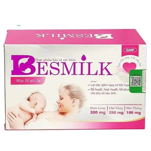  
Hỗ trợ lợi sữa, giảm nguy cơ tắc tuyến sữa Besmilk