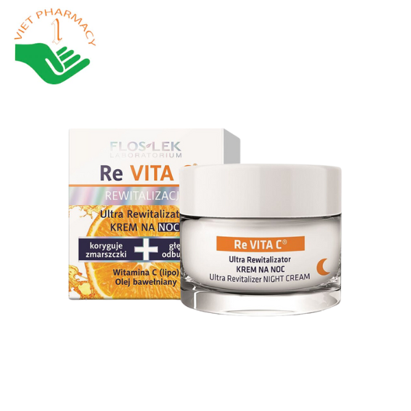 Kem dưỡng ban đêm Floslek Re VITA C Revitalization Ultra Revitalizer Night Cream