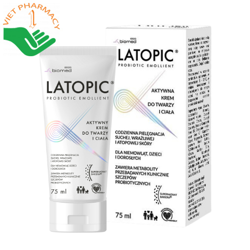 Kem dưỡng ẩm Latopic Face And Body Cream.