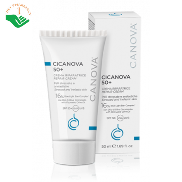 Kem sẹo ban ngày Canova Cicanova 50+ - Crema Riparatrice/ Repair Cream