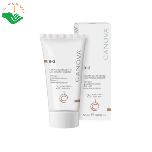 Kem làm mờ nám, sáng da ngày và đêm CANOVA 8+2 Lightening Cream