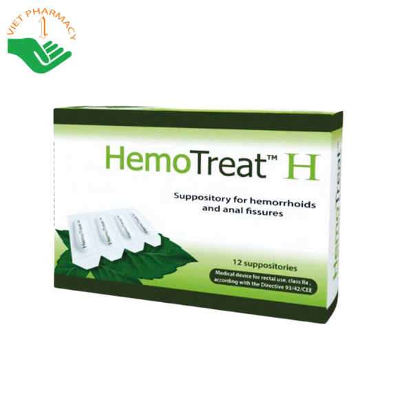 Viên đặt hỗ trợ điều trị trĩ HemoTreat H