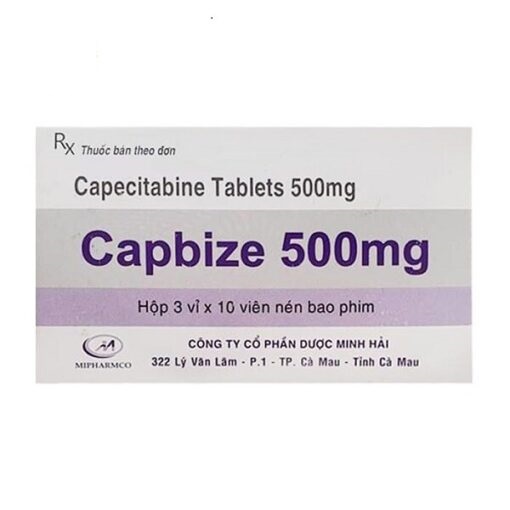 Thuốc điều trị ung thư Capbize 500mg