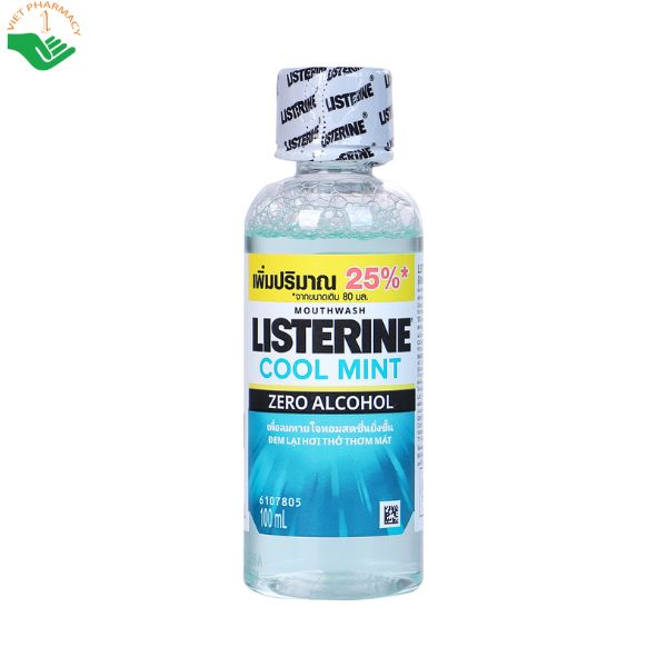 Nước súc miệng Listerine Cool Mint Zero Alcohol