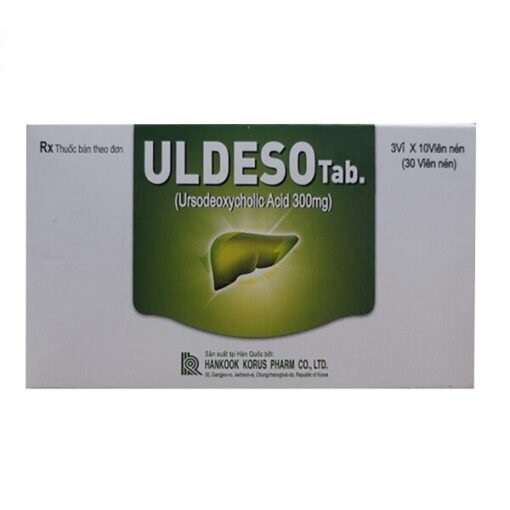 Thuốc điều trị nghẽn ống mật và túi mật Uldeso Tab.