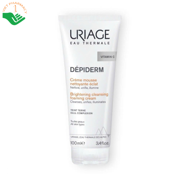 Sữa rửa mặt dạng gel Uriage Depiderm Mousse Nettoyante Eclat