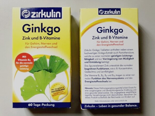 Thuốc bổ não Zirkulin Ginkgo Zink und B-Vitamine