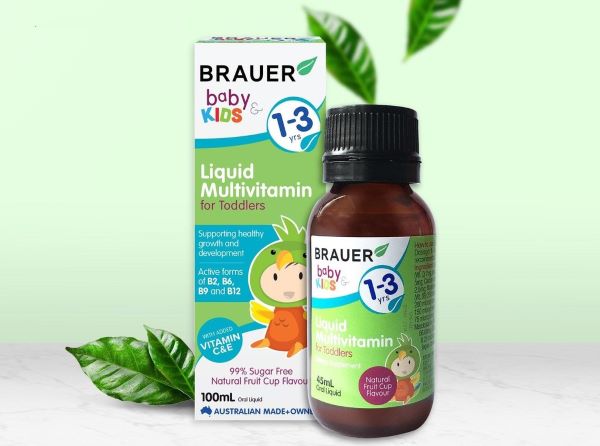 Thuốc bổ vitamin tổng hợp cho bé Brauer Baby & Kids Liquid Multivitamin For Toddlers