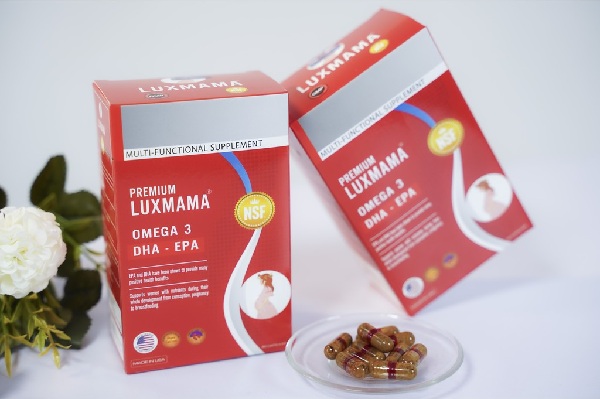 Viên uống bổ tổng hợp cho bà bầu Premium Luxmama Omega-3