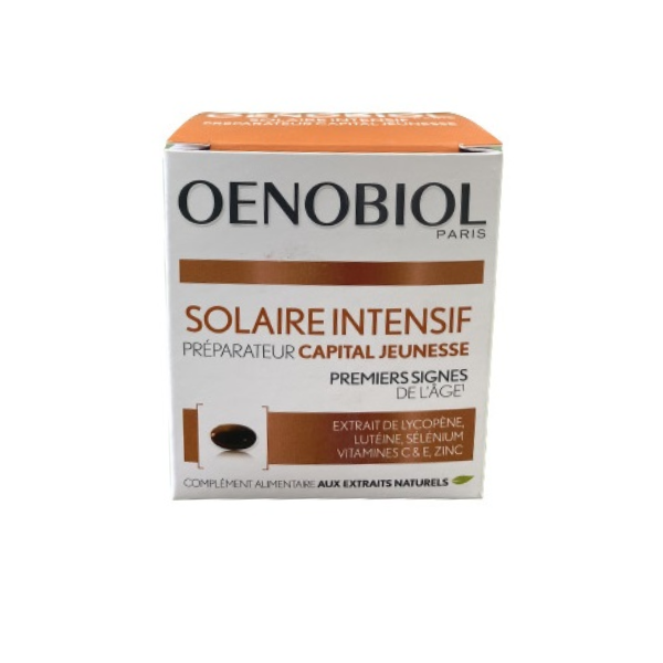Viên uống chống nắng nội sinh trẻ hoá da Oenobiol Solaire Intensif Capital Jeunesse
