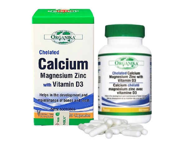 Viên uống Calcium Magnesium Zinc with Vitamin D3 của hãng Organika