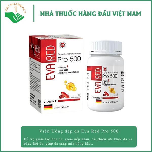 Viên Uống đẹp da Eva Red Pro 500