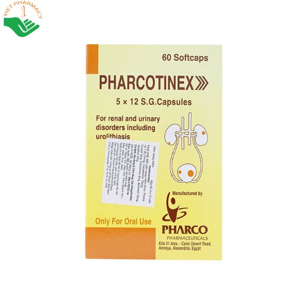 Thuốc Pharcotinex điều trị rối loạn đường tiết niệu