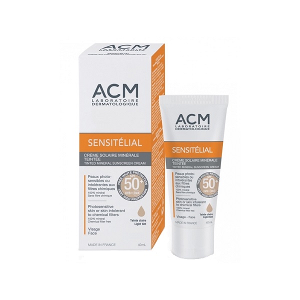  ACM Sensitelial Mineral Cream SPF 50 Light Tint