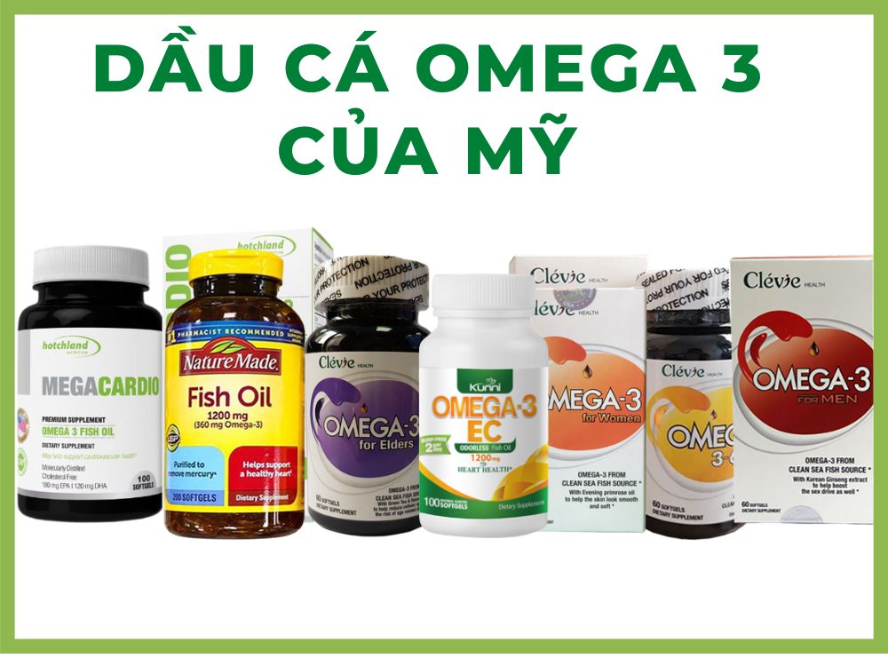  dầu cá omega 3 của Mỹ