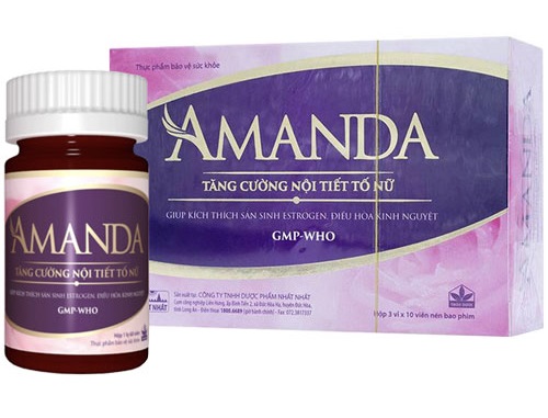 Viên uống Amanda giúp tăng cường nội tiết tố nữ