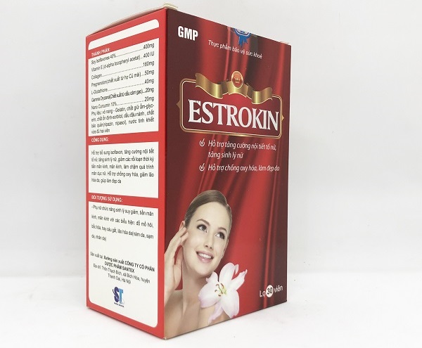 Viên uống Estrokin hỗ trợ tăng cường nội tiết tố và làm đẹp da