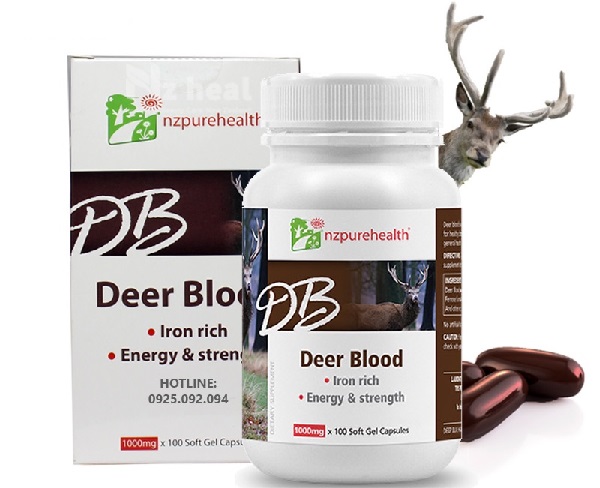 huốc bổ sung sắt Deer Blood cho người thiếu sắt, suy nhược cơ thể
