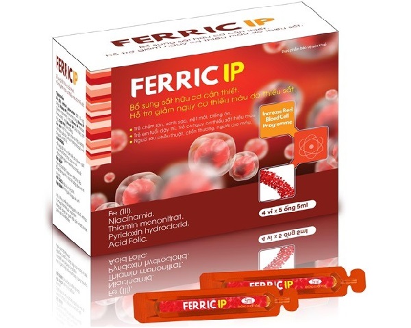 Thuốc bổ sung sắt cho người thiếu máu dạng nước Ferric IP