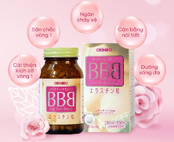 Viên uống tăng vòng 1 của Nhật Orihiro BBB Best Body Beauty 