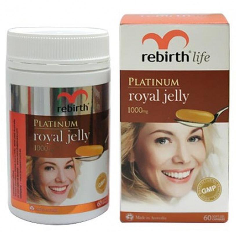 Sữa ong chúa Rebirth Platinum Royal Jelly 1000mg