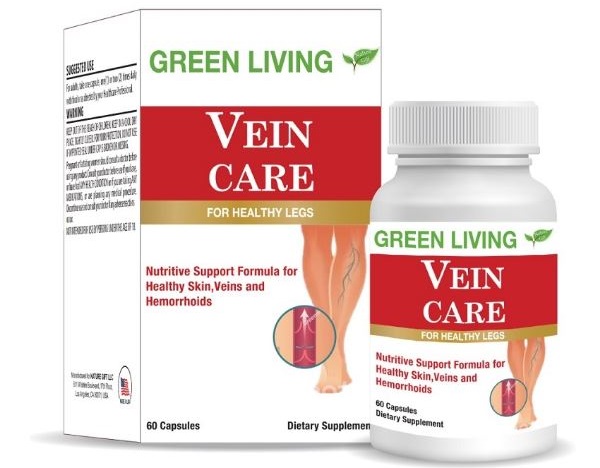 Viên uống trị suy giãn tĩnh mạch chân Green Living Vein Care