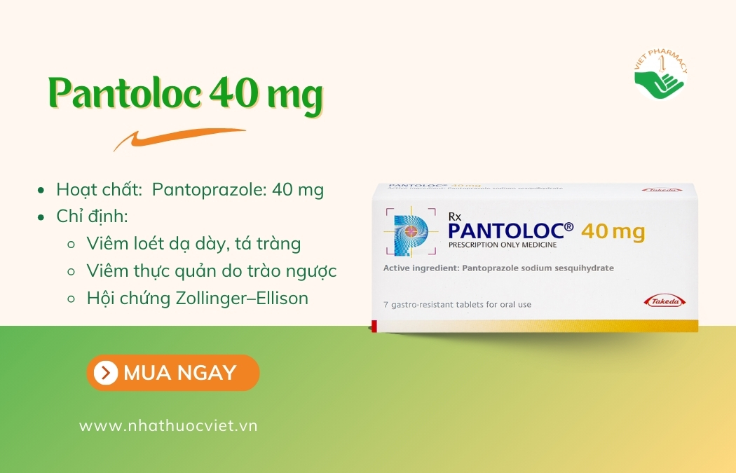 Thuốc Pantoloc 40 mg