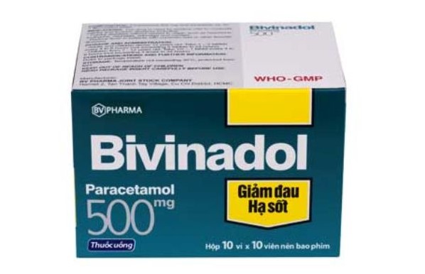 Thuốc hạ sốt Bivinadol 500 mg