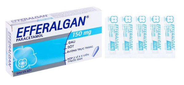 Thuốc hạ sốt Efferalgan 150mg (viên đặt trực tràng)