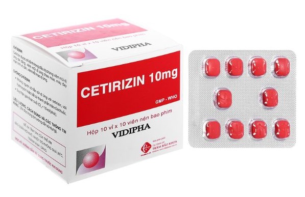 Thuốc dị ứng Cetirizin 10mg