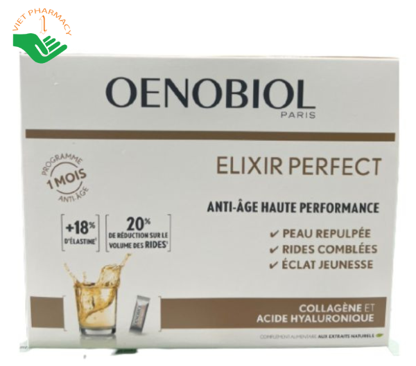 Thức uống cung cấp collagen trẻ hóa làn da Oenobiol Elixir Perfect 30 gói