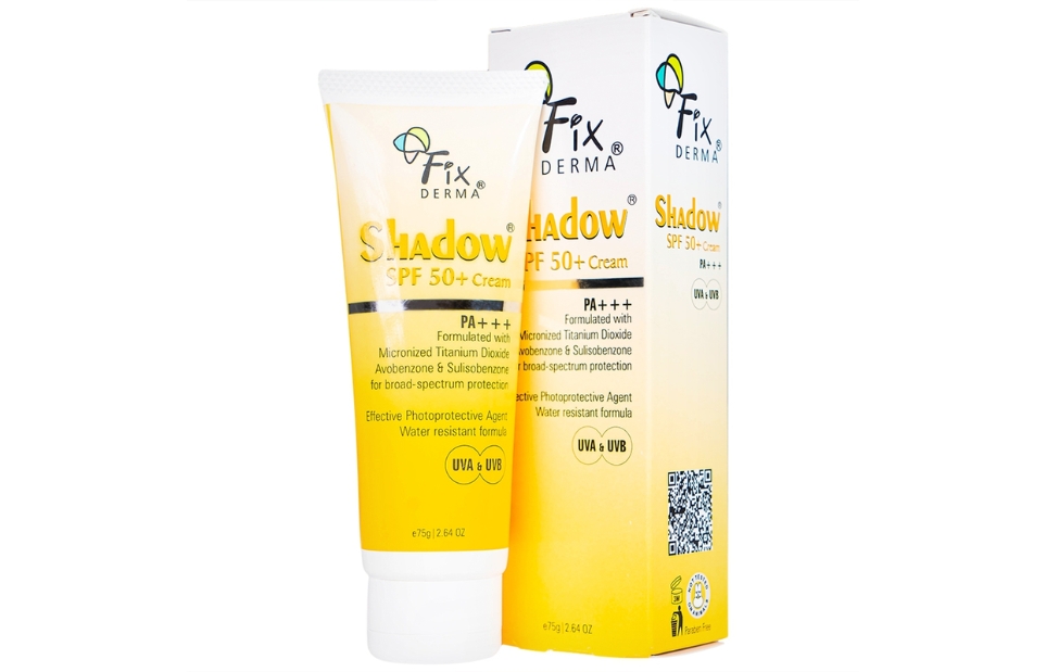 Kem chống nắng phổ rộng Fixderma Shadow SPF 50+ Cream