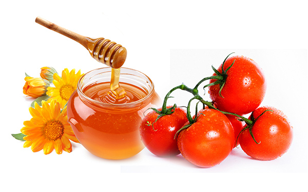 Cách làm trắng da bằng cà chua và mật ong nguyên chất