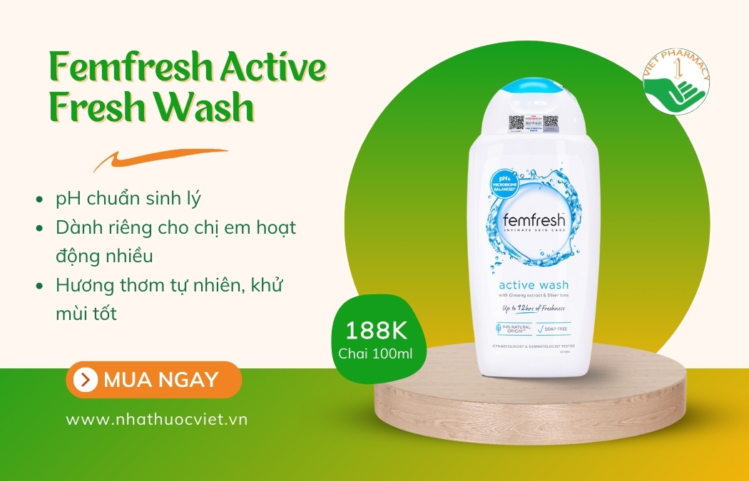 Femfresh Active Fresh Wash dung dịch vệ sinh dành cho phụ nữ năng động