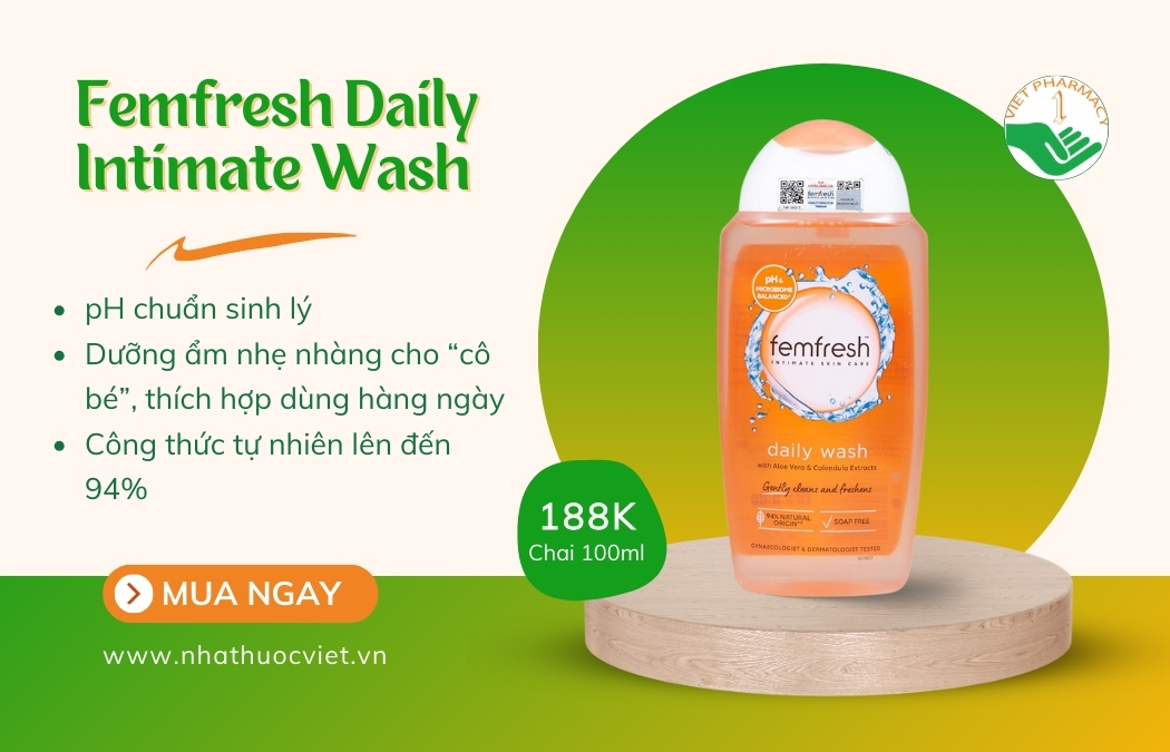 Femfresh Daily Intimate Wash dùng hàng ngày