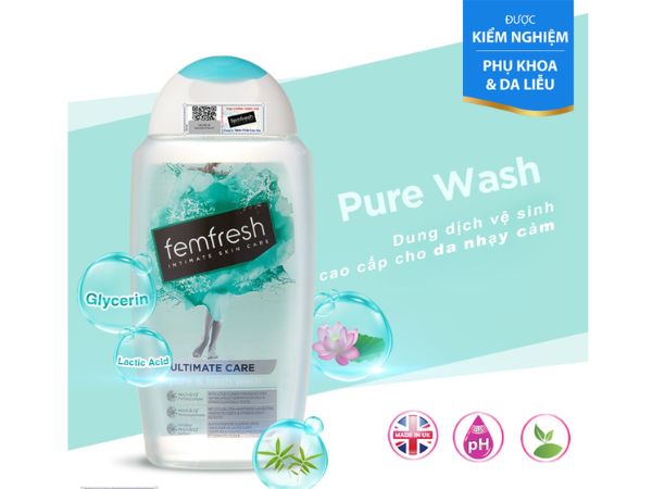 Femfresh Pure & Fresh Wash dung dịch vệ sinh phụ nữ dành cho da nhạy cảm