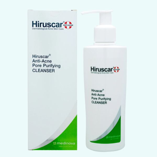 Sữa rửa mặt ngừa mụn Hiruscar Anti Acne Pore Purifying Cleanser