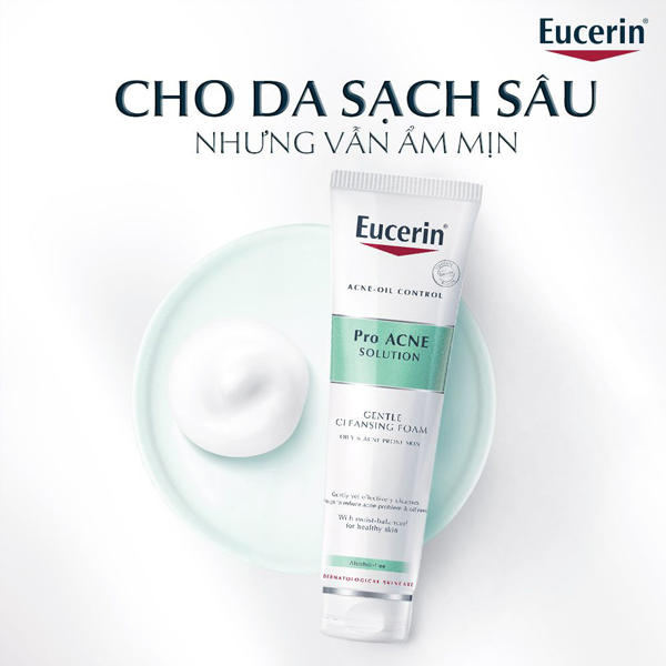 Sữa rửa mặt trị mụn Eucerin Pro ACNE Solution Soft Cleansing Foam