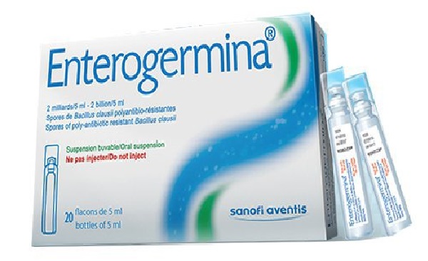 Enterogermina là men ống vi sinh ở dạng lỏng, chứa khoảng 2 tỷ bào tử lợi khuẩn