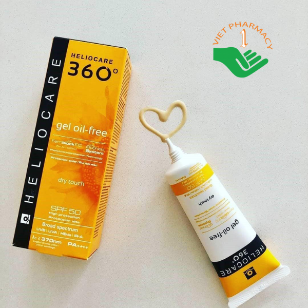  Kem chống nắng dạng gel Heliocare 360 Gel Oil-Free Sunscreen SPF50