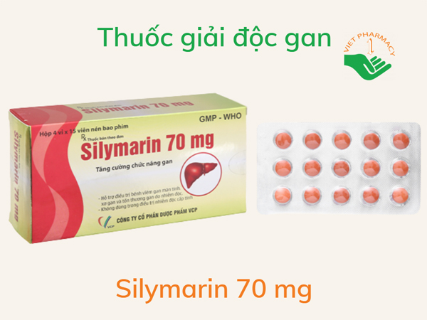 Thuốc giải độc, hỗ trợ điều trị bệnh lý tại gan Silymarin VCP