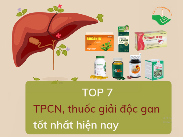 Top 7 TPCN, thuốc giải độc gan tốt nhất hiện nay
