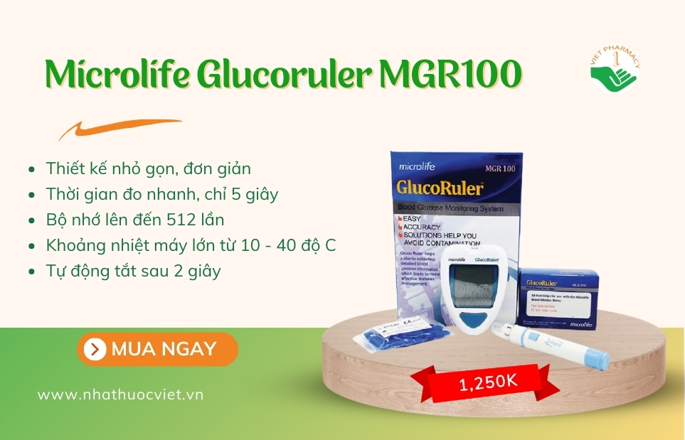 Máy đo đường huyết Microlife Glucoruler MGR100