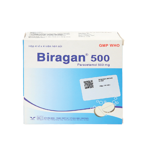 thuốc biragan, thuốc biragan 500, thuốc biragan 500mg, viên sủi biragan