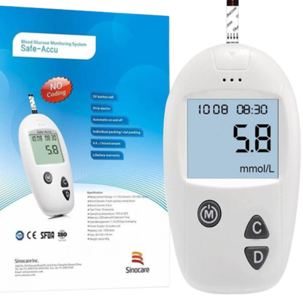 Máy đo đường huyết Safe Accu Sinocare