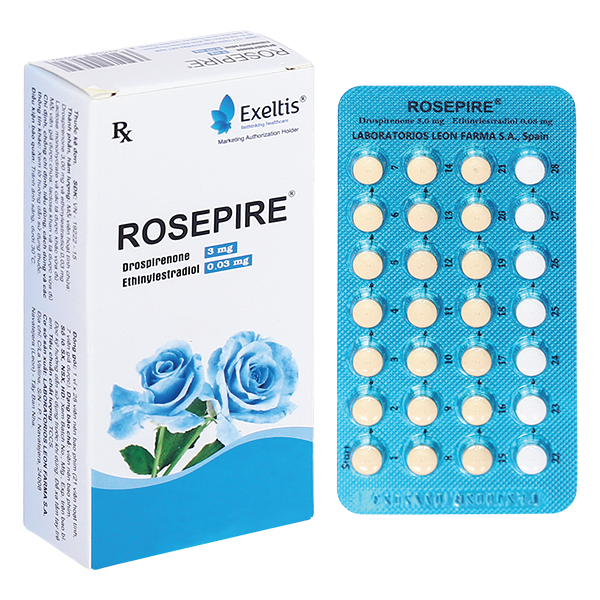 thuốc rosepire, thuốc tránh thai hàng ngày, thuốc tránh thai rosepire